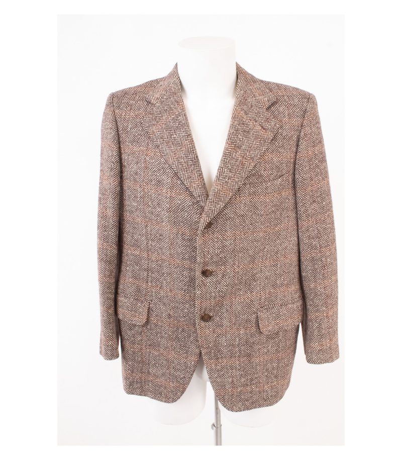 Brioni Herren Sakko Jackett Gr. 26 Mehrfarbig Tweed – Foto 1