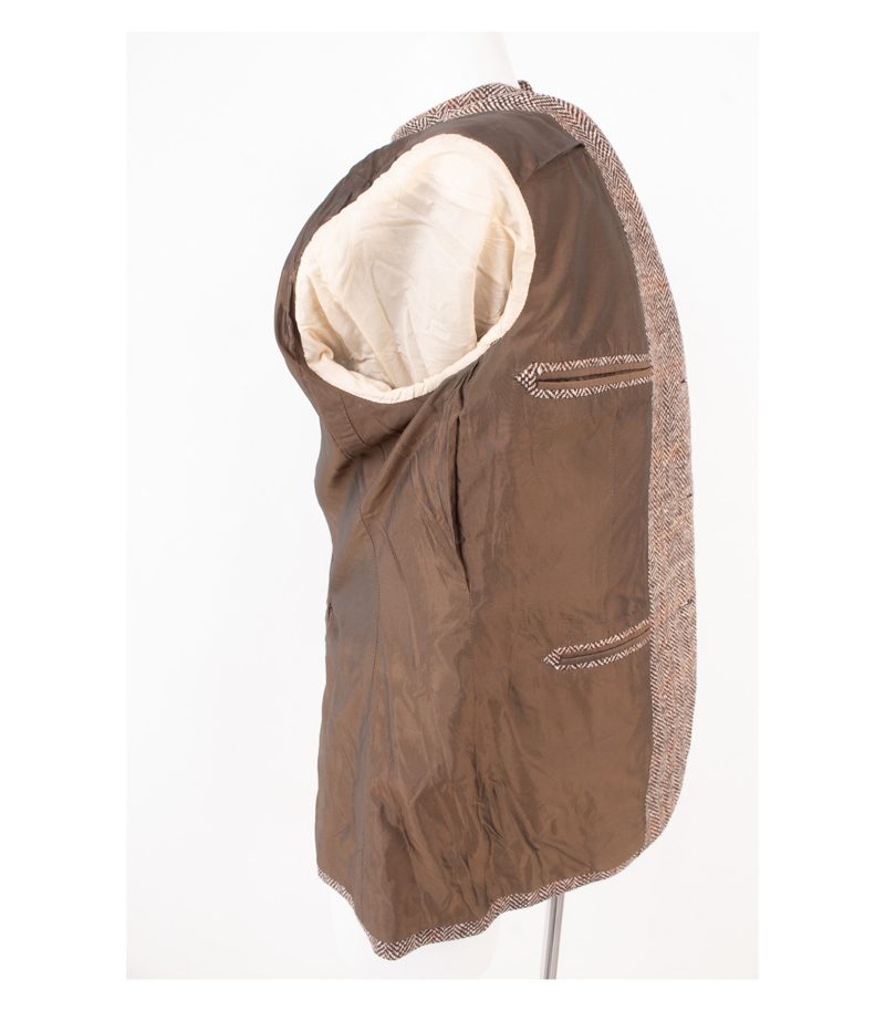 Brioni Herren Sakko Jackett Gr. 26 Mehrfarbig Tweed – Foto 8