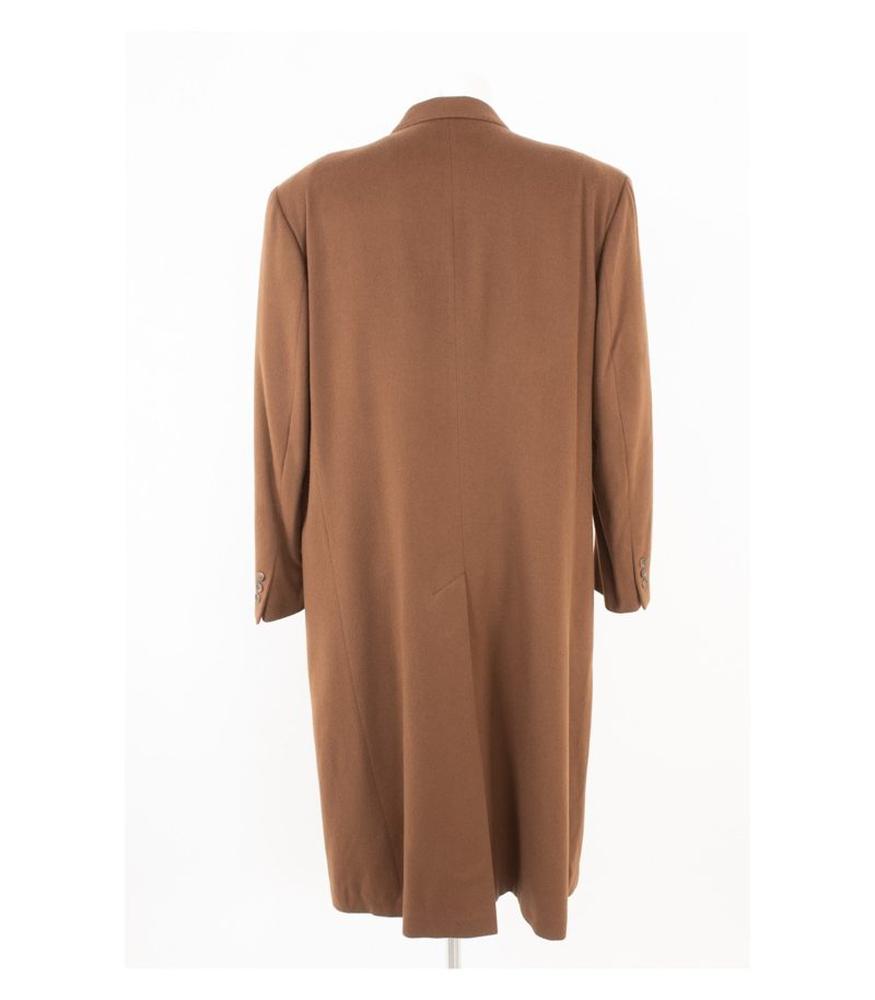 DAVISON Herren Mantel Wollmantel Gr. 54 Reines Braun Kaschmir Cashmere – Foto 4