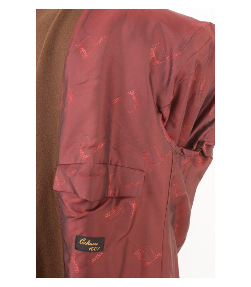 DAVISON Herren Mantel Wollmantel Gr. 54 Reines Braun Kaschmir Cashmere – Foto 8