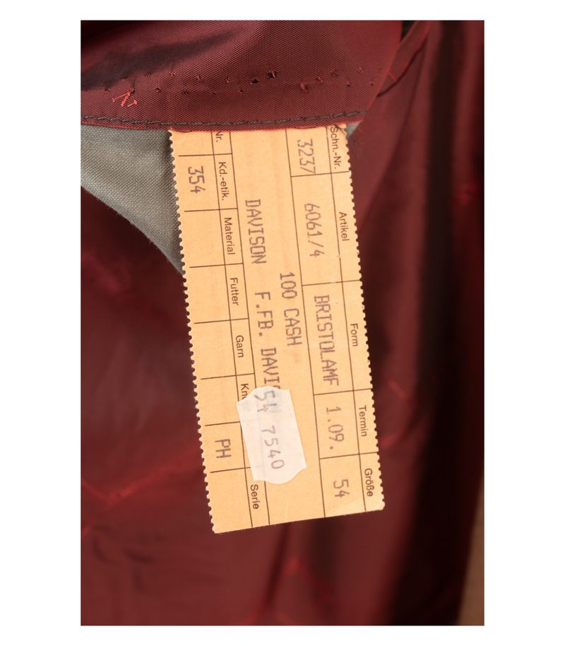 DAVISON Herren Mantel Wollmantel Gr. 54 Reines Braun Kaschmir Cashmere – Foto 9