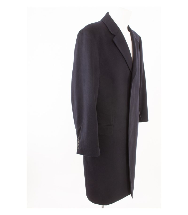 EDUARD DRESSLER Herren Mantel Wollmantel Gr. 28 Reines Blau Kaschmir Cashmere – Foto 2