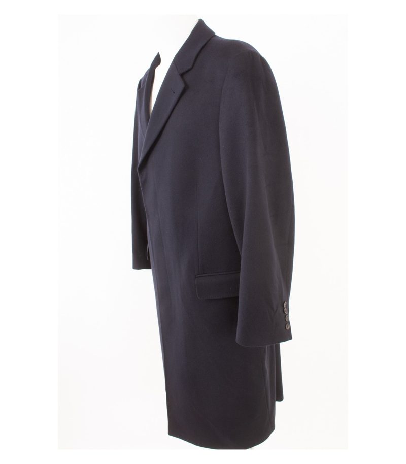 EDUARD DRESSLER Herren Mantel Wollmantel Gr. 28 Reines Blau Kaschmir Cashmere – Foto 3