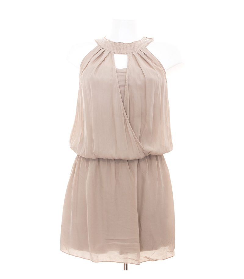 King Kong Oversise Damen Kleid Gr. S Nude Seide – Foto 1