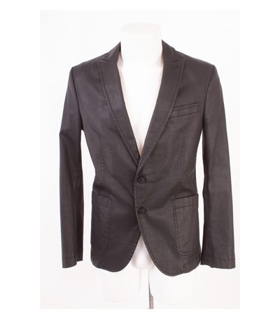 Drykorn for Beautiful People Herren Sakko Jackett Anthrazitgrau Gr. 48 Baumwolle