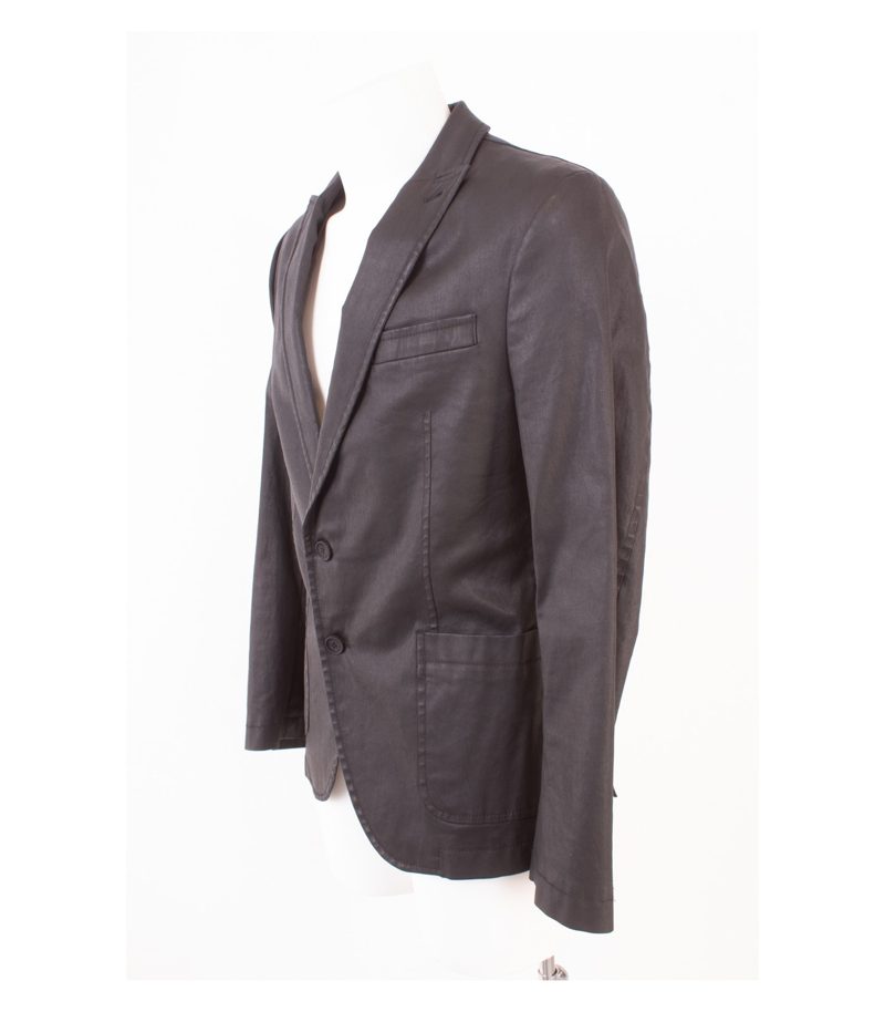 Drykorn for Beautiful People Herren Sakko Jackett Anthrazitgrau Gr. 48 Baumwolle – Foto 3