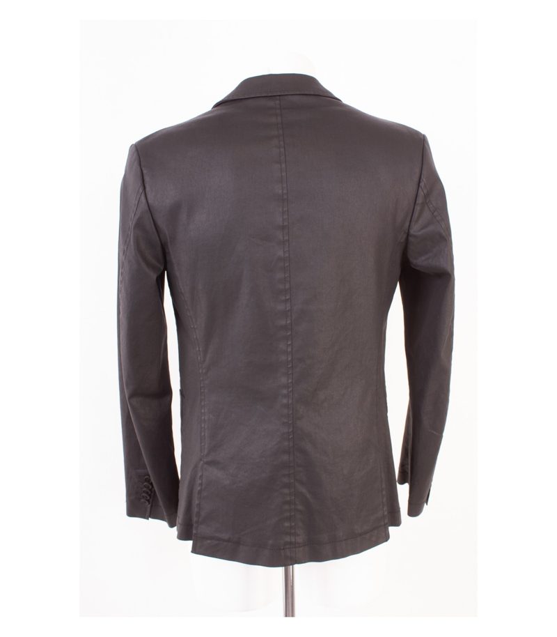 Drykorn for Beautiful People Herren Sakko Jackett Anthrazitgrau Gr. 48 Baumwolle – Foto 4
