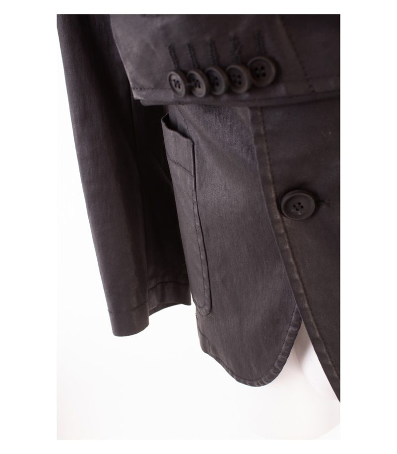 Drykorn for Beautiful People Herren Sakko Jackett Anthrazitgrau Gr. 48 Baumwolle – Foto 5