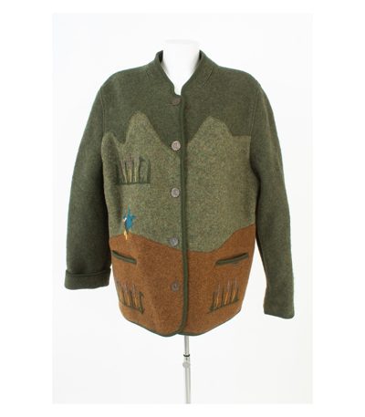Giesswein Damen Trachtenjacke Janker Wolljacke Gr. DE 48 Reine Mehrfarbig Wolle