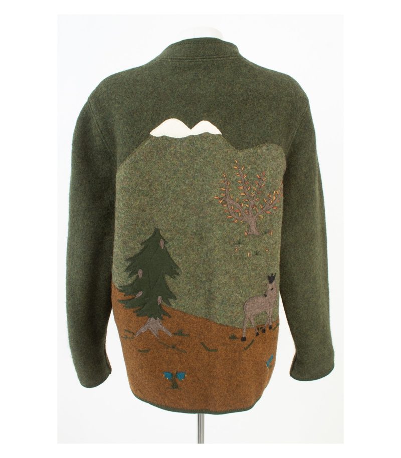 Giesswein Damen Trachtenjacke Janker Wolljacke Gr. DE 48 Reine Mehrfarbig Wolle – Foto 4