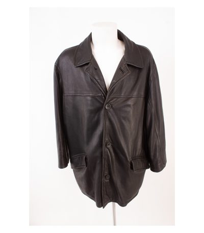 ULI KNECHT Herren Lederjacke Gr. XXL Schwarz Leder