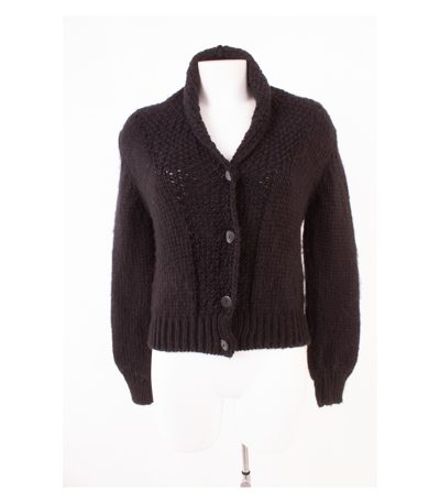 NORTHLAND Damen Strickjacke Pullover (Merinowolle) Gr. M Schwarz