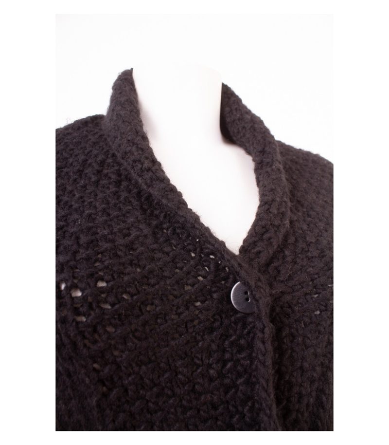 NORTHLAND Damen Strickjacke Pullover (Merinowolle) Gr. M Schwarz – Foto 5