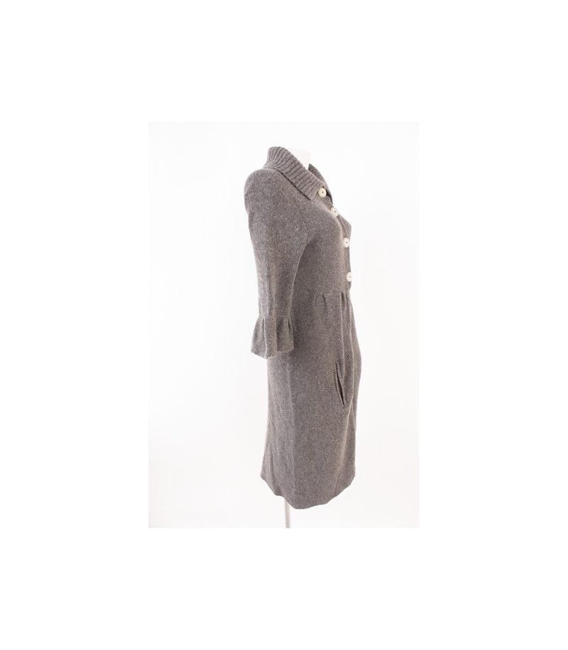 ALLUDE Damen Strickjacke Strickmantel Cardigan Gr.M Grau Wolle Kaschmir Cashmere – Foto 2