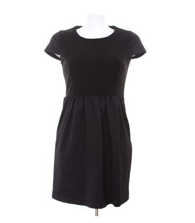 COMPTOIR DES COTONNIERS Kleid Baumwolle Schwarz Gr. FR 38 DE 36 Tulpenkleid