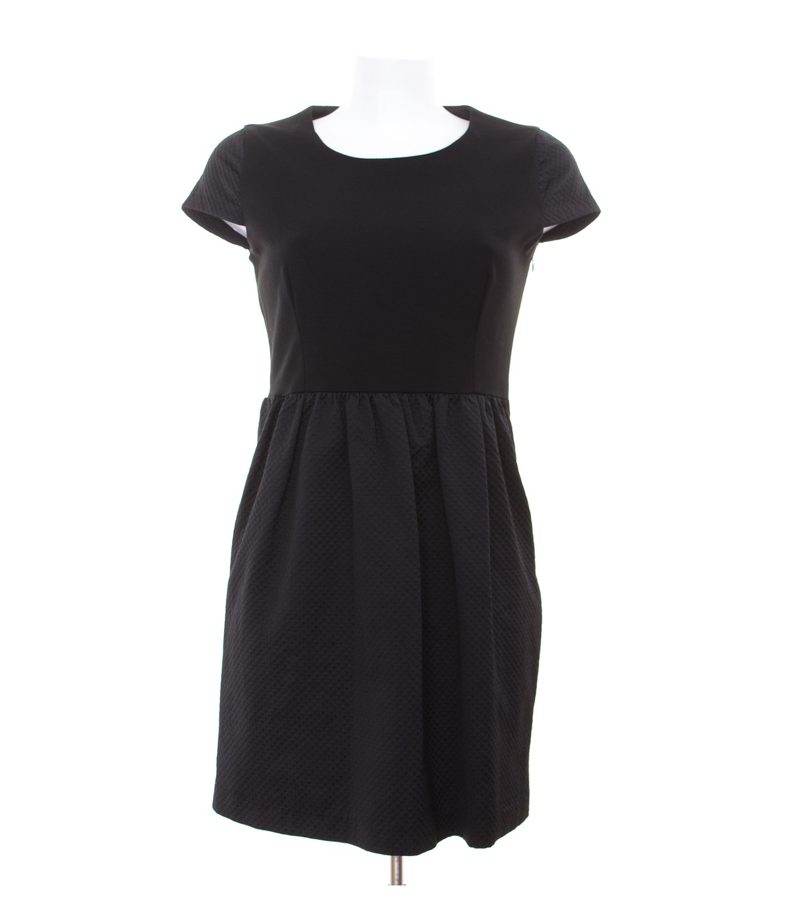COMPTOIR DES COTONNIERS Kleid Baumwolle Schwarz Gr. FR 38 DE 36 Tulpenkleid – Foto 1
