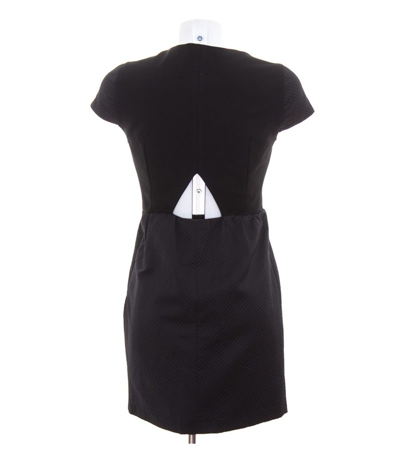 COMPTOIR DES COTONNIERS Kleid Baumwolle Schwarz Gr. FR 38 DE 36 Tulpenkleid – Foto 3