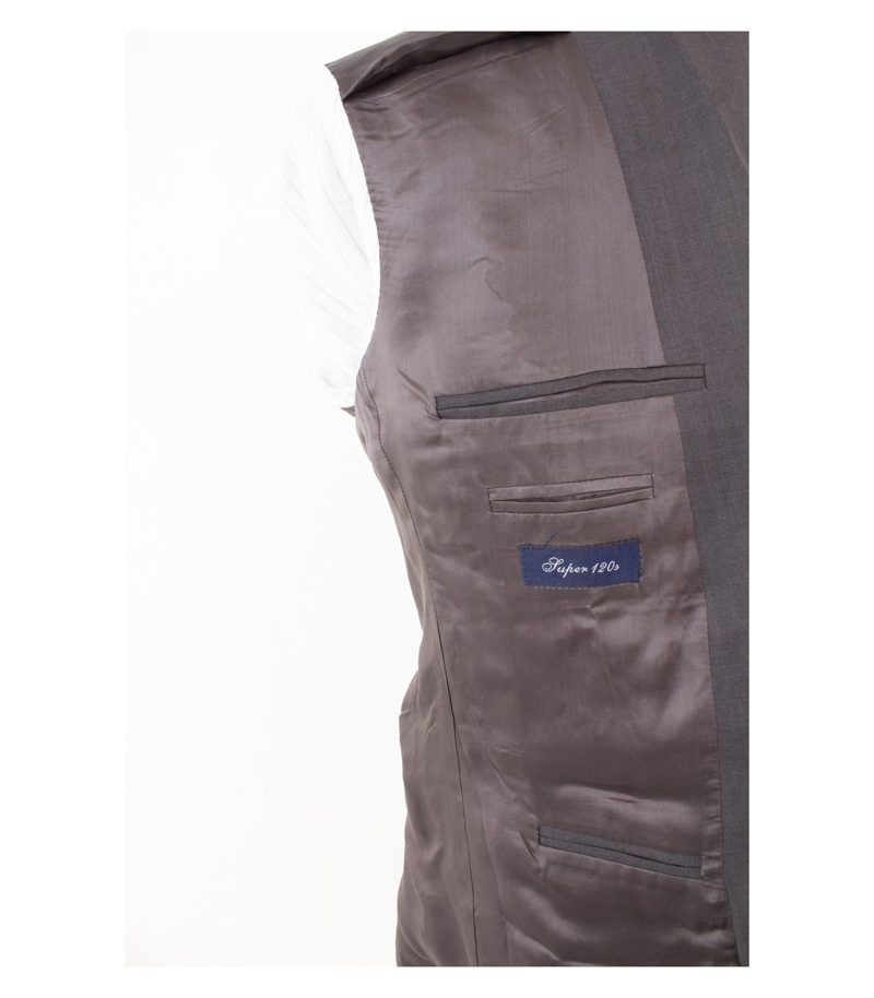 BOGGI MILANO Herren Sakko Jackett Gr. 52 Super 120´S Grau Wolle – Foto 5