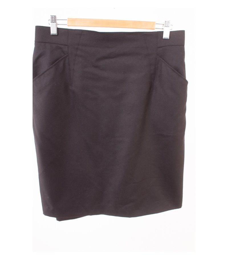 Käte Berow by Cerruti 1881 Damen Rock Wollrock Gr. XL Schwarz – Foto 1