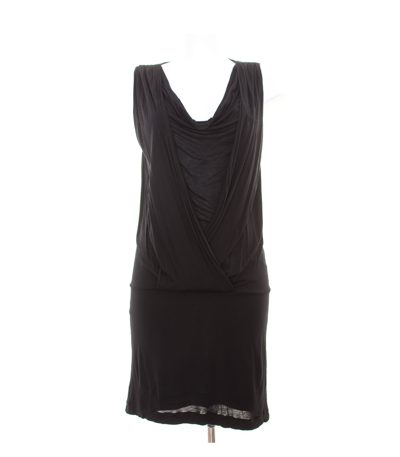 Massimo Dutti Damen Kleid Shirtkleid Gr. S Schwarz