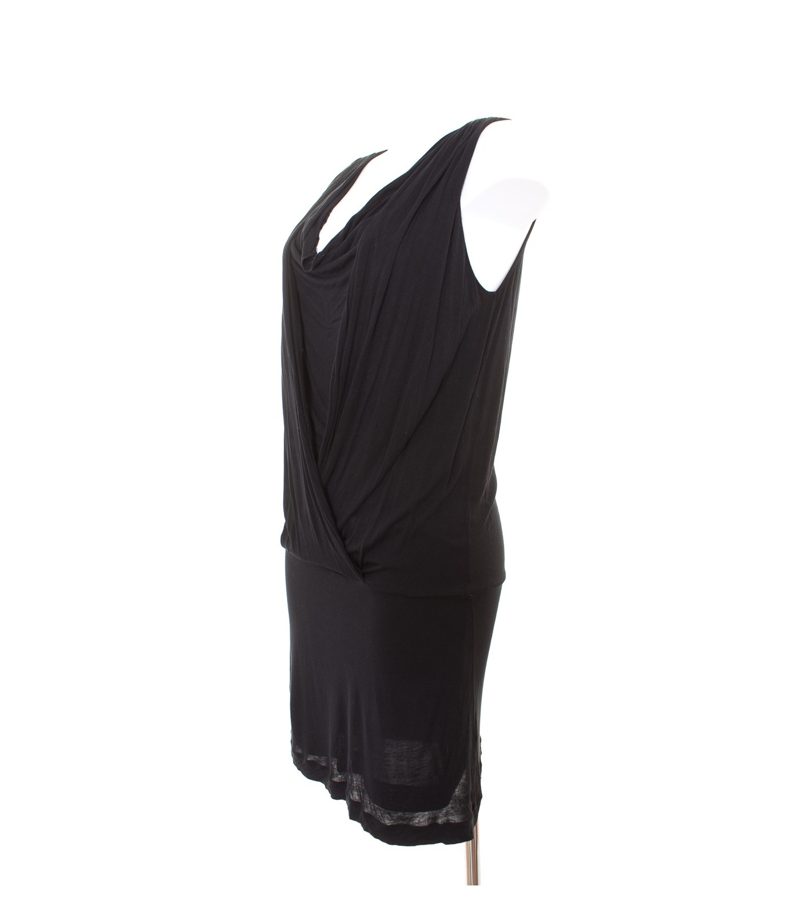 Massimo Dutti Damen Kleid Shirtkleid Gr. S Schwarz – Foto 2