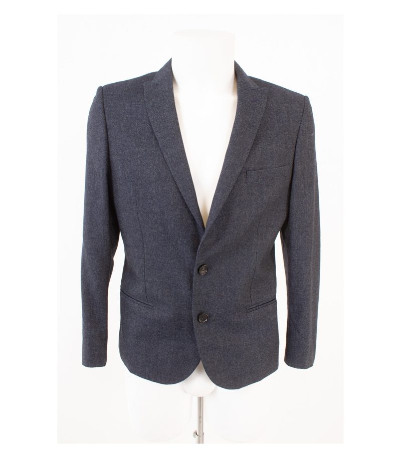Tonello Herren Sakko Jackett Gr. 48 Modell 01AD21BY Blau-Grau Baumwolle Wolle – Foto 1
