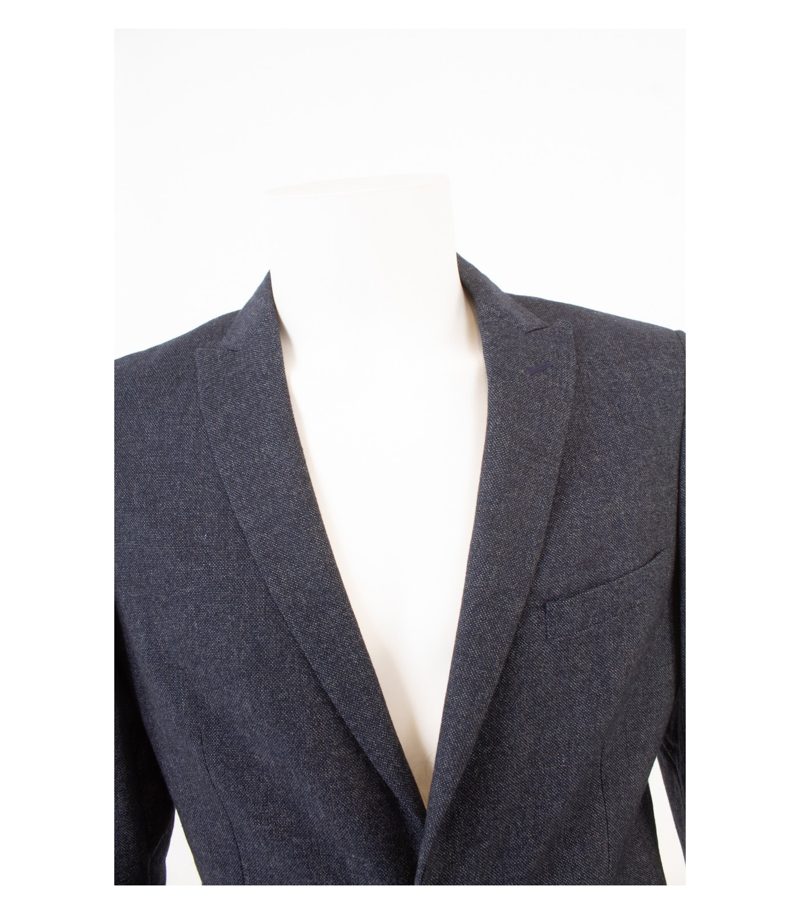 Tonello Herren Sakko Jackett Gr. 48 Modell 01AD21BY Blau-Grau Baumwolle Wolle – Foto 6