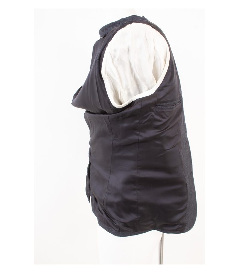 Tonello Herren Sakko Jackett Gr. 48 Modell 01AD21BY Blau-Grau Baumwolle Wolle – Foto 8