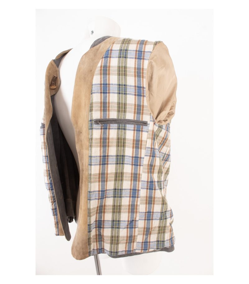 MEINDL Herren Jacke Trachtenjacke Janker Gr. 48 Grau Leinen – Foto 8