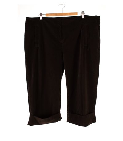 MARINA RINALDI Damen Kord Hose Kurze Hose Culotte Gr. 31=DE 52 Baumwolle