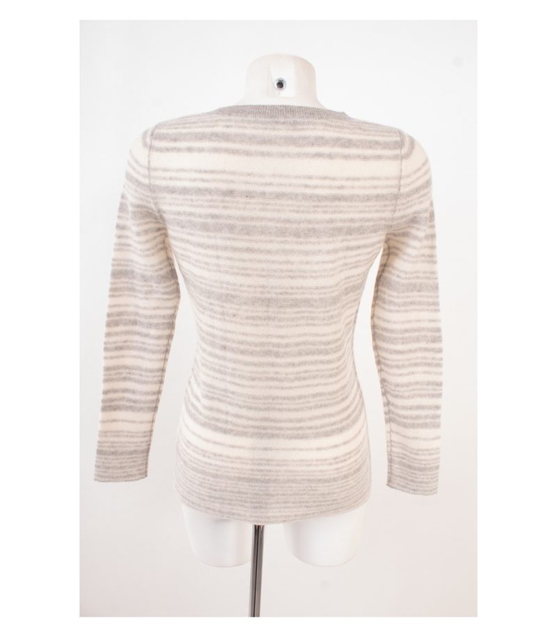 Peter Hahn Damen Pullover Grau-Weiß Gr. DE 36 Kaschmir Cashmere – Foto 4