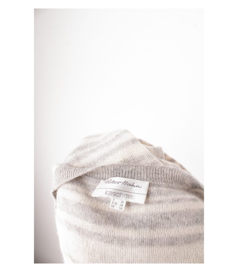 Peter Hahn Damen Pullover Grau-Weiß Gr. DE 36 Kaschmir Cashmere – Foto 6