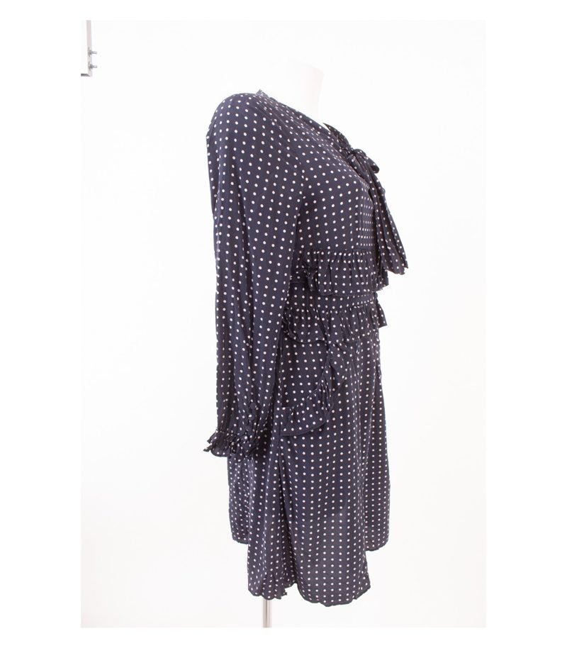 STEFFEN SCHRAUT Damen Kleid Gr. DE 38 Blau-Weiß Seide – Foto 2