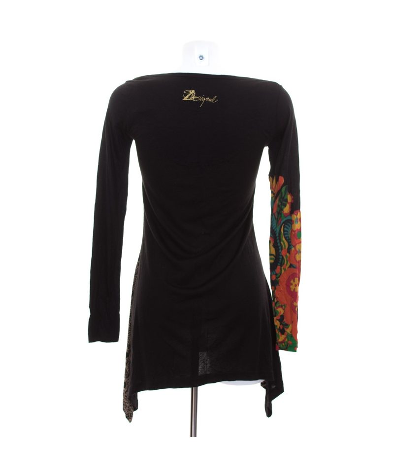 Desigual Damen Shirt Langarmshirt Tunika Kleid Gr. S Longsleeves Asymmetrisch – Foto 3