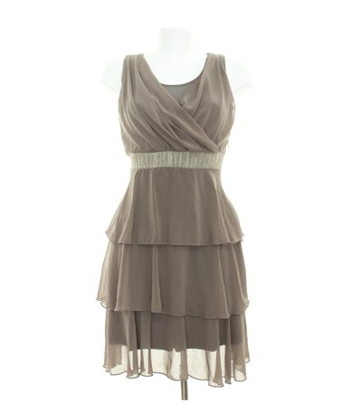 RINASCIMENTO Damen Kleid Cocktailkleid Gr. S Taupe