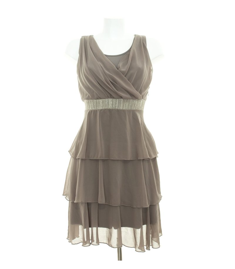 RINASCIMENTO Damen Kleid Cocktailkleid Gr. S Taupe – Foto 1