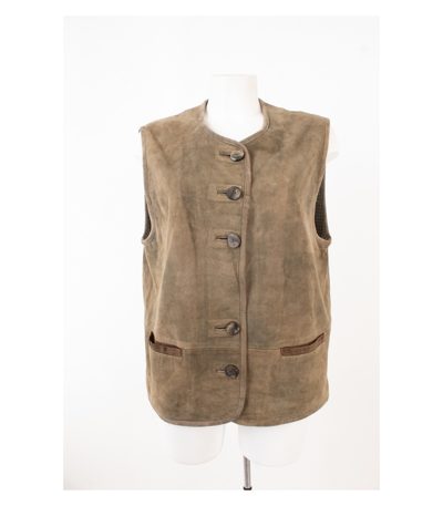 MADDOX Damen Trachten - Weste Lederweste Gr. DE 42 Leder
