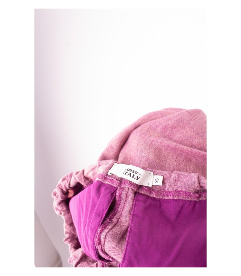 0039 ITALY Damen Hose Gr. XS Leinen – Foto 3