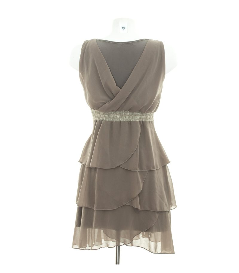 RINASCIMENTO Damen Kleid Cocktailkleid Gr. S Taupe – Foto 3