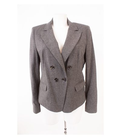 HUGO BOSS Damen Blazer Doppelreihig Gr. DE 42 Modell Oleksana Orange Grau Wolle
