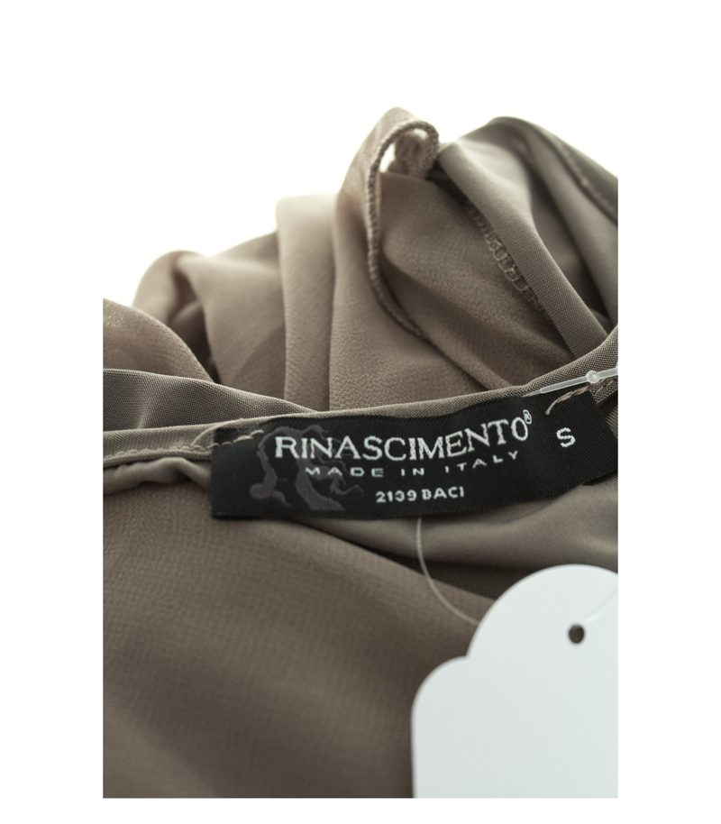RINASCIMENTO Damen Kleid Cocktailkleid Gr. S Taupe – Foto 4