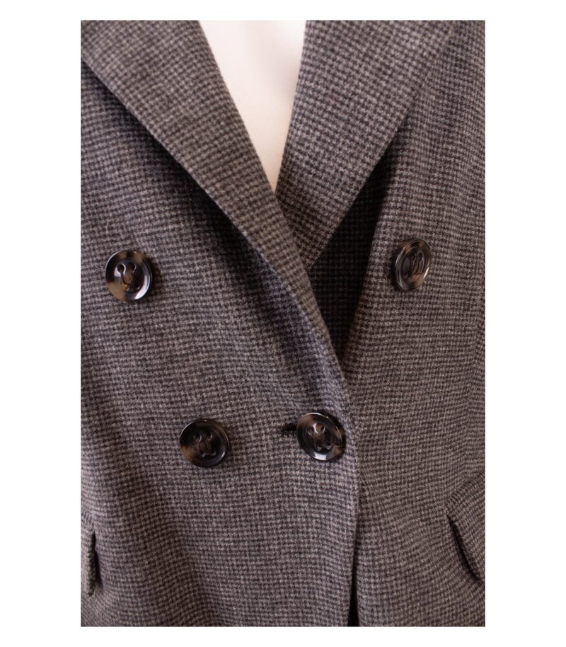 HUGO BOSS Damen Blazer Doppelreihig Gr. DE 42 Modell Oleksana Orange Grau Wolle – Foto 7