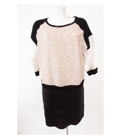 ATOS LOMBARDINI Damen Kleid Gr. IT 44 DE 38 Seide Neu