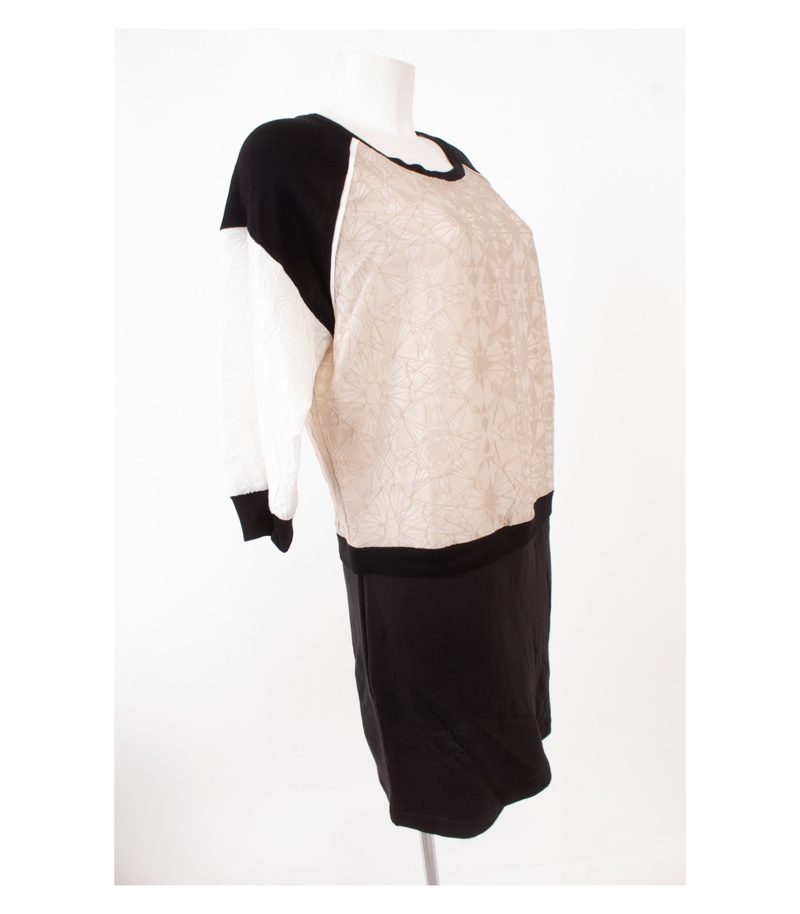 ATOS LOMBARDINI Damen Kleid Gr. IT 44 DE 38 Seide Neu – Foto 2