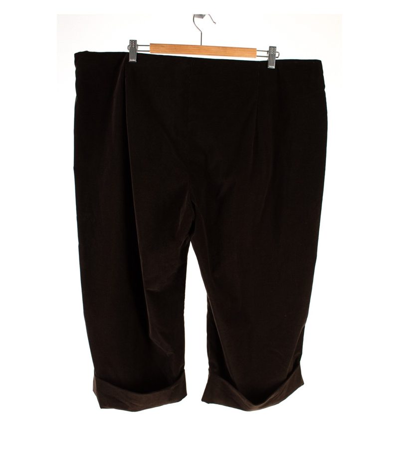 MARINA RINALDI Damen Kord Hose Kurze Hose Culotte Gr. 31=DE 52 Baumwolle – Foto 2