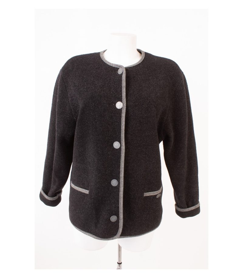 GIESSWEIN Mädchen Trachtenjacke Janker Anthrazitgrau Gr. 176 Reine Wolle – Foto 1