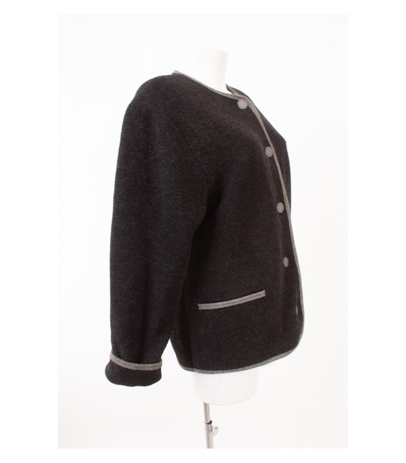 GIESSWEIN Mädchen Trachtenjacke Janker Anthrazitgrau Gr. 176 Reine Wolle – Foto 2