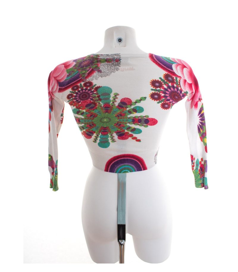 Desigual Mädchen Strickjacke Cardigan Gr. 5-6 Mehrfarbig Strick – Foto 3
