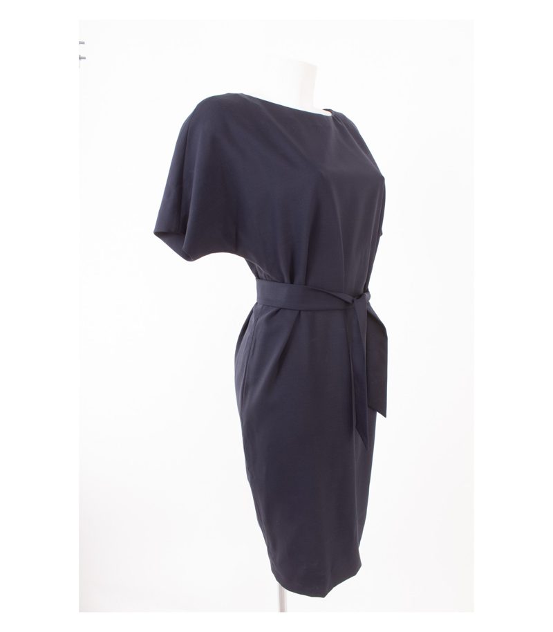 AGNONA Damen Kleid Gr. IT 40 DE 34 Blau Wolle Neu – Foto 3