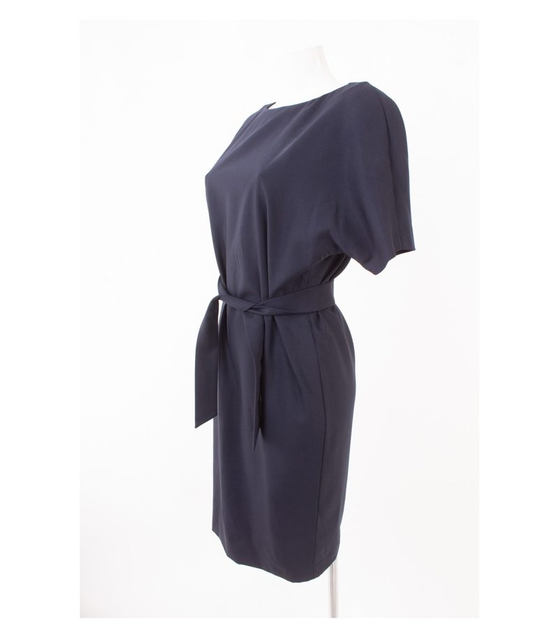 AGNONA Damen Kleid Gr. IT 40 DE 34 Blau Wolle Neu – Foto 4